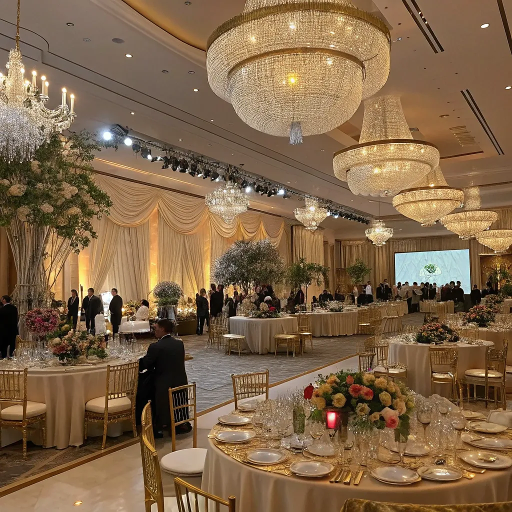 Elegant gala event setup